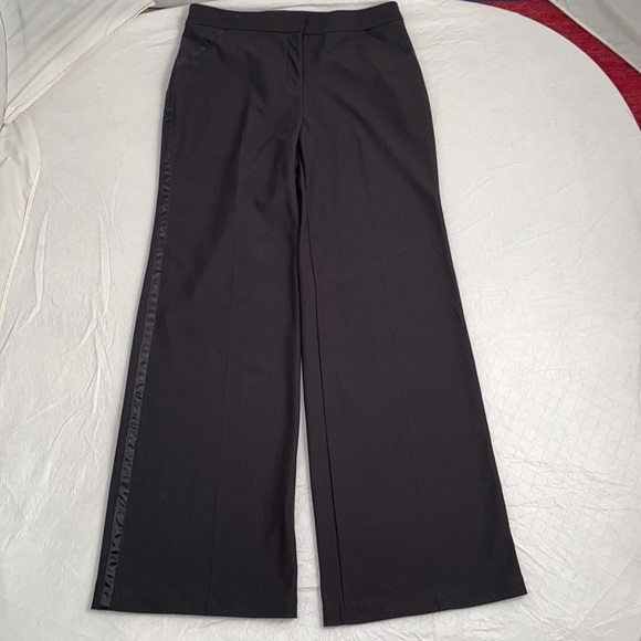 Express Y2K black stretch tuxedo style pants 7/8 - Picture 6 of 12